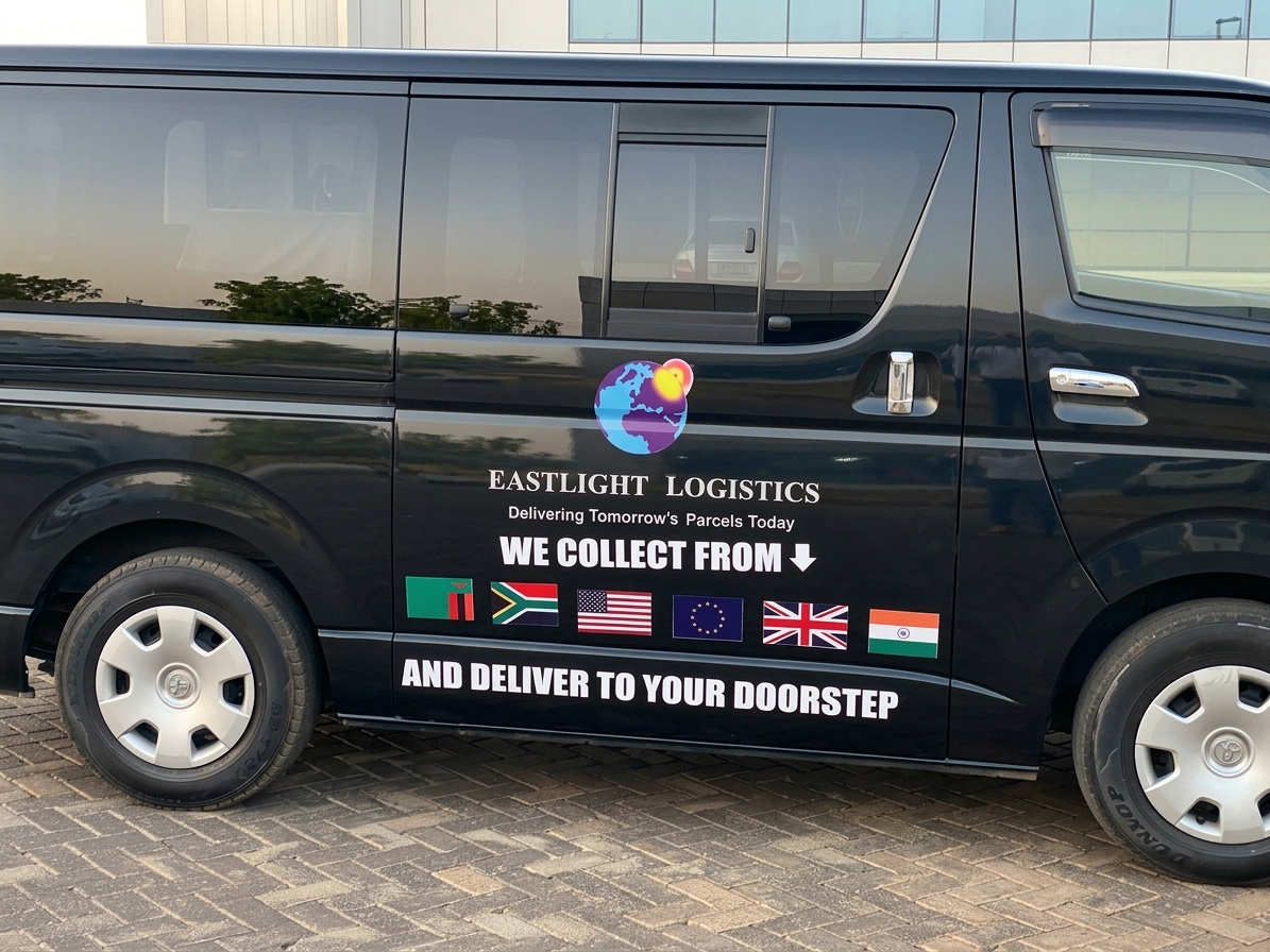 Eastlight delivery van at a doorstep