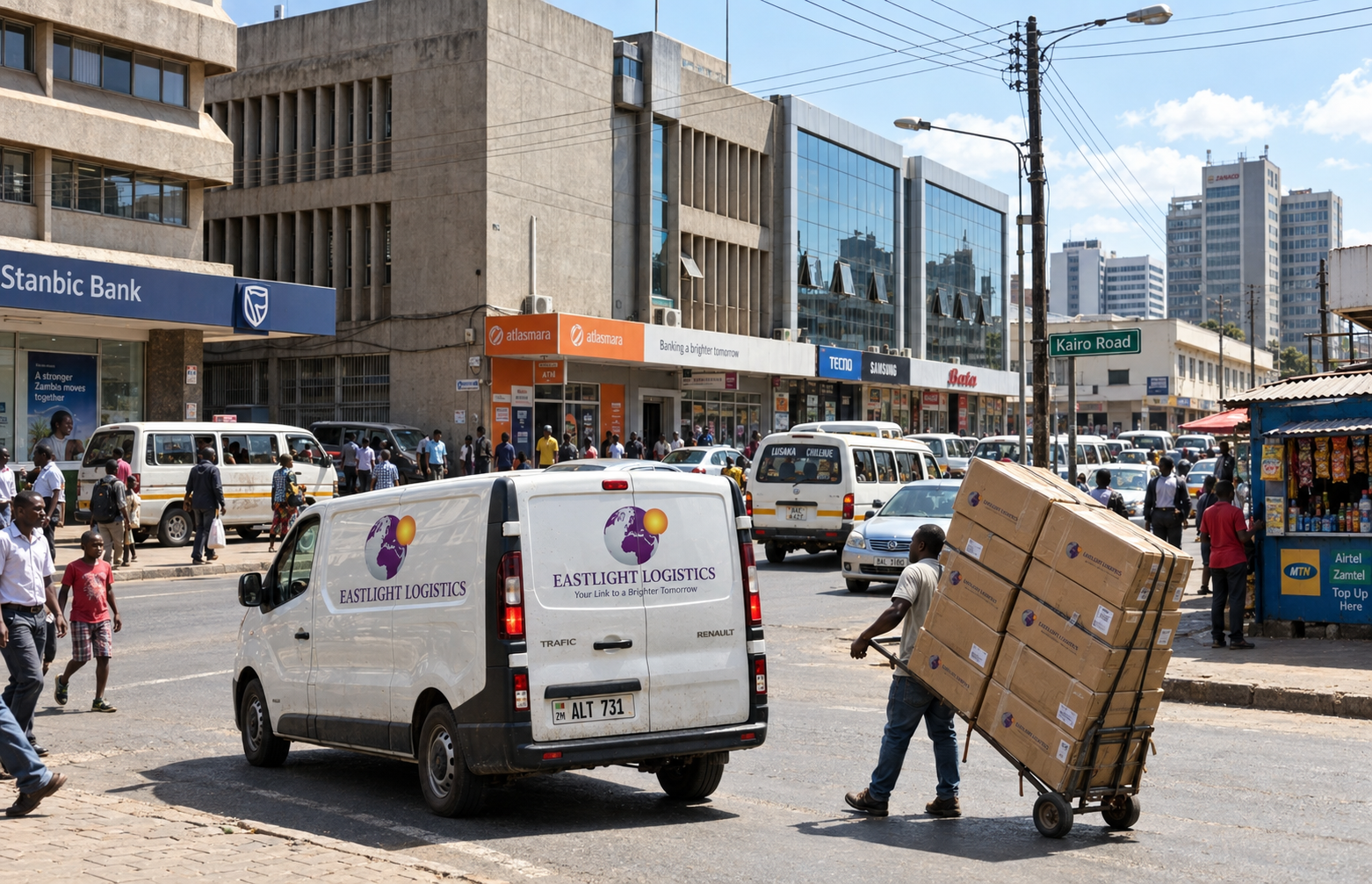 Eastlight delivery in Lusaka